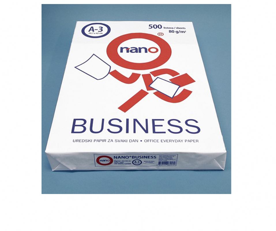 Papir FOTOKOPIRNI Nano BUSINESS A3- 80g (1/500)