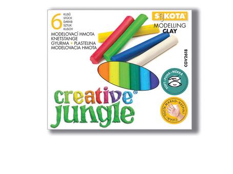 Plastelin CREATIVE JUNGLE - 6, 100gr