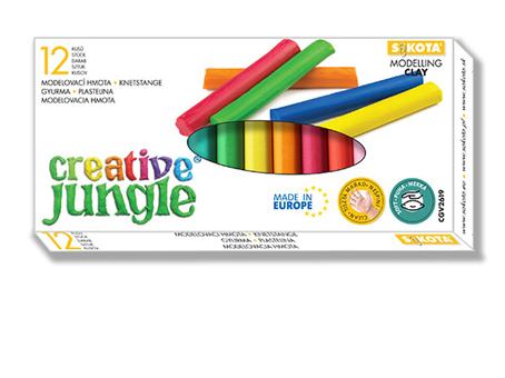 Plastelin CREATIVE JUNGLE - 12, 200gr